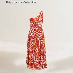 Ralph Lauren Collection Purple Label S8lk Floral Semi Sheer Fairy Dress 12